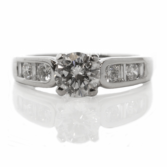 Platinum 1.00ct Diamond Ring - Image 2