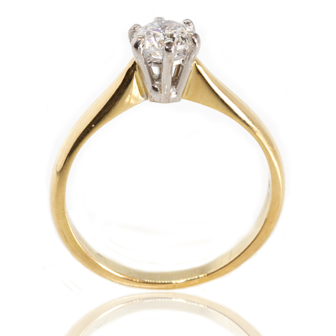 18ct Yellow Gold Diamond Ring - Image 3
