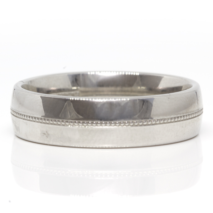Gents Palladium Wedding Band - Image 2