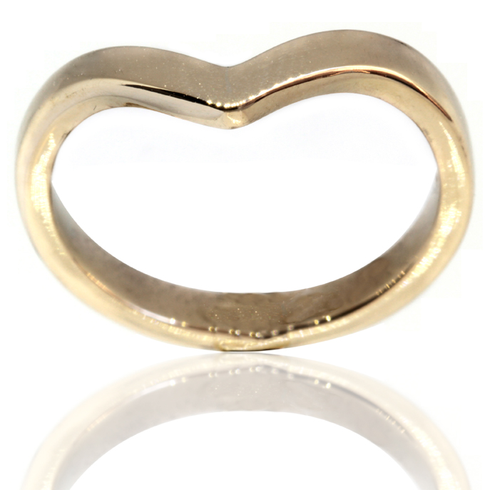 RX Jewellers 9ct Yellow Gold Wedding Ring - D-Shaped Band, White Gold Filled, Sterling Silver Base, Size P