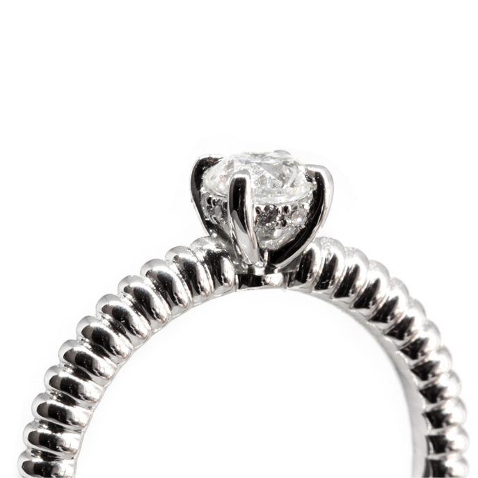 Platinum 0.54ct Diamond Solitaire Ring - Image 4
