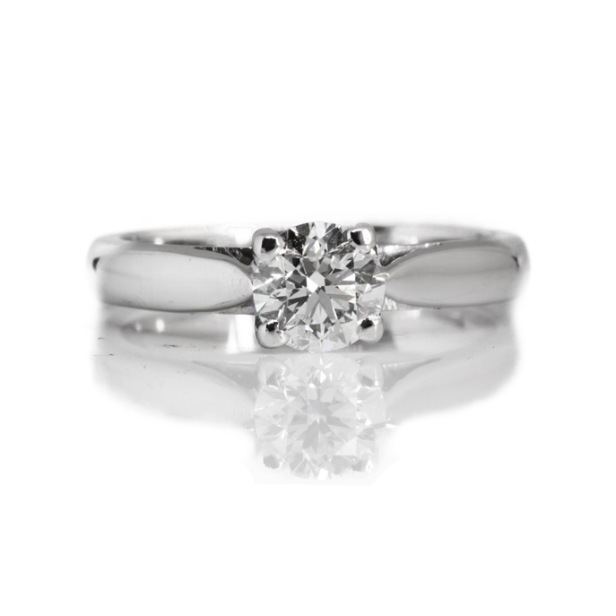 18ct White Gold 0.71ct Diamond Solitaire Ring - Image 2