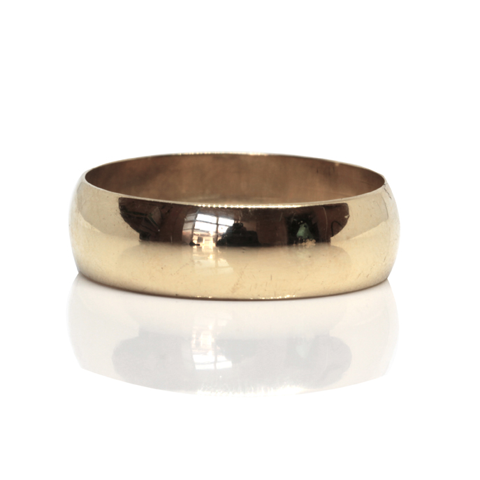18ct Yellow Gold Gents Wedding Ring - Image 2