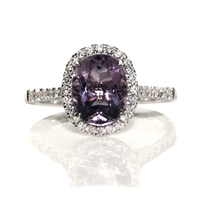 18ct White Gold Amethyst Ring - Image 2