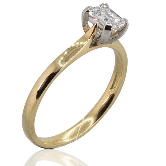 18ct Yellow Gold 0.51ct Diamond Solitaire Ring