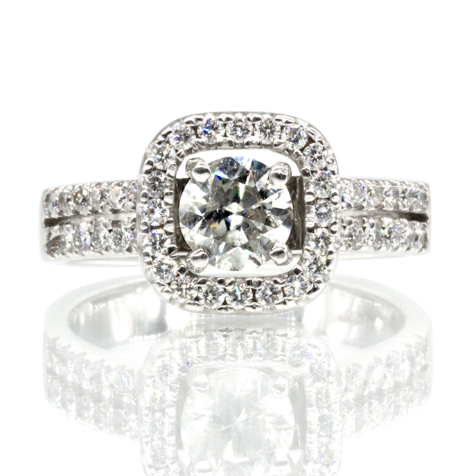 18ct white Gold 0.70ct Diamond Ring - Image 2