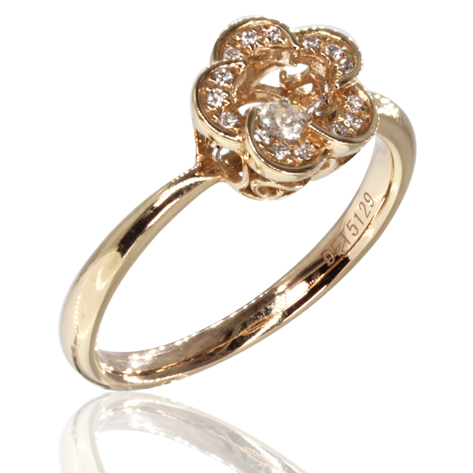 18ct Rose Gold Diamond Ring