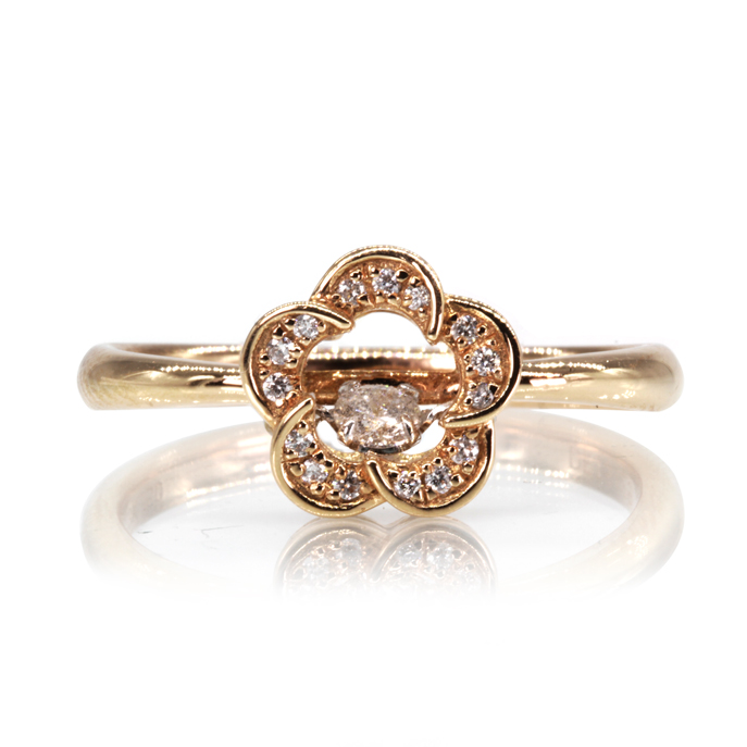 18ct Rose Gold Diamond Ring - Image 2