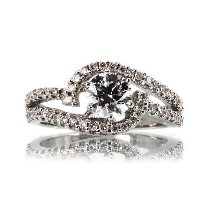 18ct White Gold 1.00ct Diamond Ring - Image 2