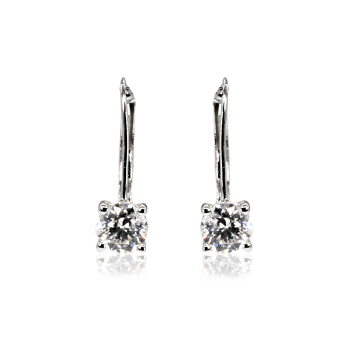 18ct White Gold Diamond Earrings
