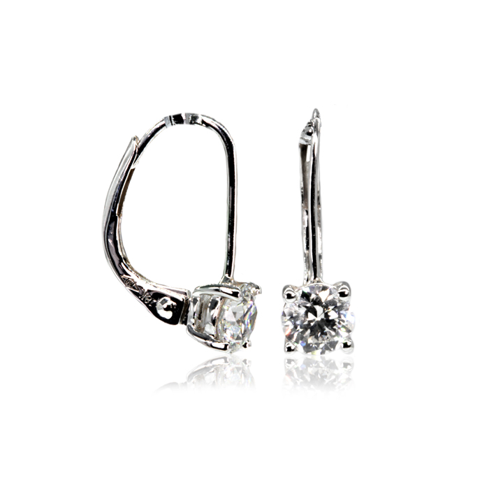 18ct White Gold Diamond Earrings - Image 2