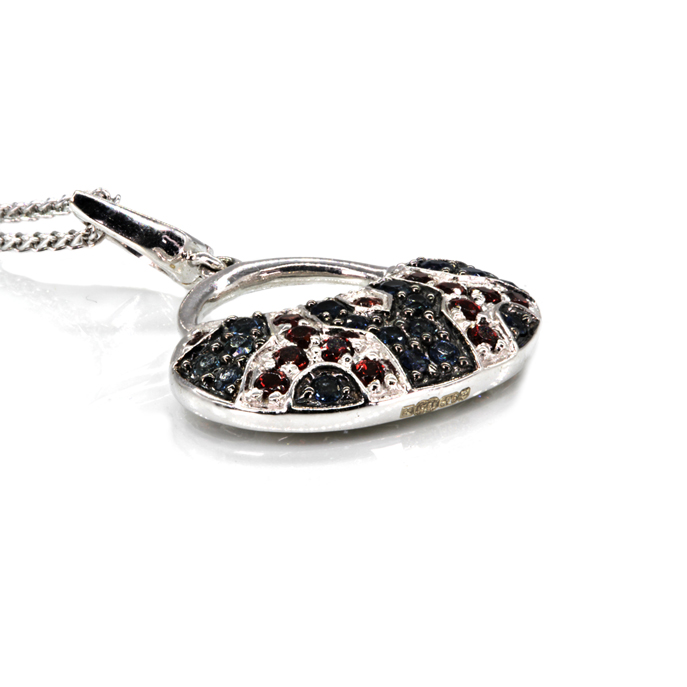 9ct White Gold Bag Pendant - Image 2