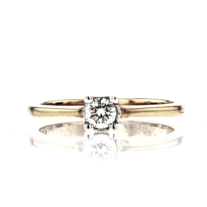 18ct Yellow Gold 0.20ct Diamond Ring - Image 2