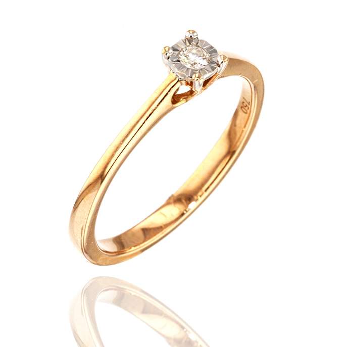 18ct Rose Gold Diamond Ring