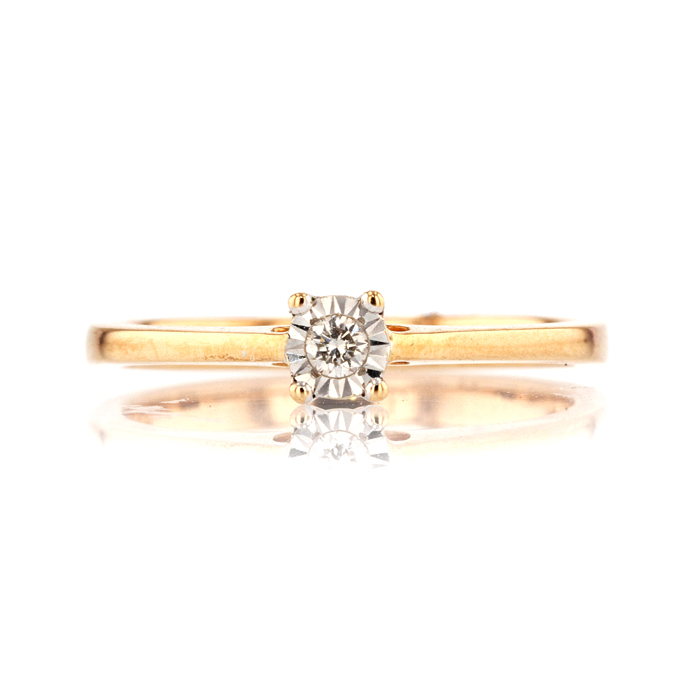 18ct Rose Gold Diamond Ring - Image 2