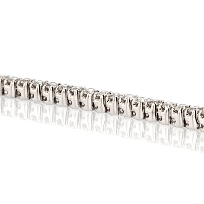 18ct White Gold Diamond Bracelet - Image 3