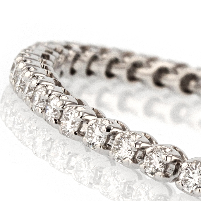 18ct White Gold Diamond Bracelet - Image 2