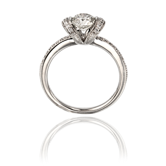 Platinum 1.01ct Diamond Ring - Image 3