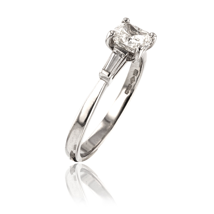 Platinum 1.06ct Diamond Ring