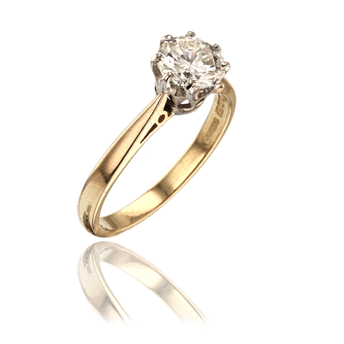18ct Yellow Gold 1.05ct Diamond Ring