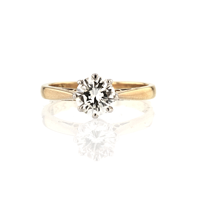 18ct Yellow Gold 1.05ct Diamond Ring - Image 2