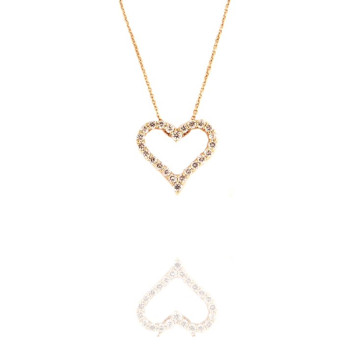 18ct Yellow Gold Diamond Pendant