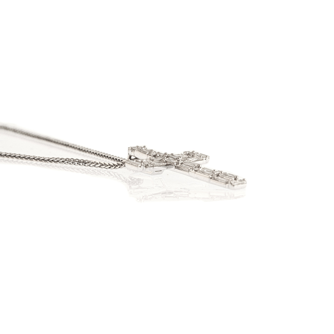18ct White Gold Diamond Pendant - Image 2