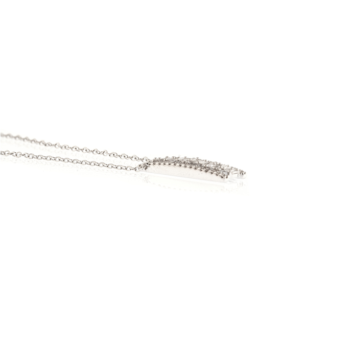 18ct White Gold Diamond Pendant - Image 2