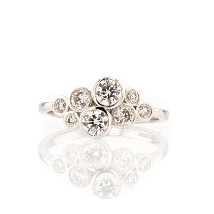 18ct White Gold Diamond Ring - Image 2