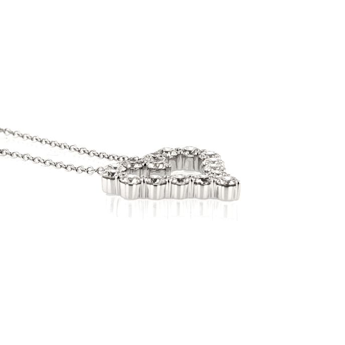 18ct White Gold Diamond Pendant - Image 2