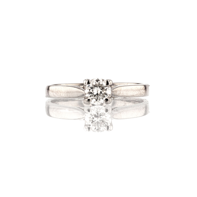18ct White Gold 0.50ct Diamond Ring - Image 2