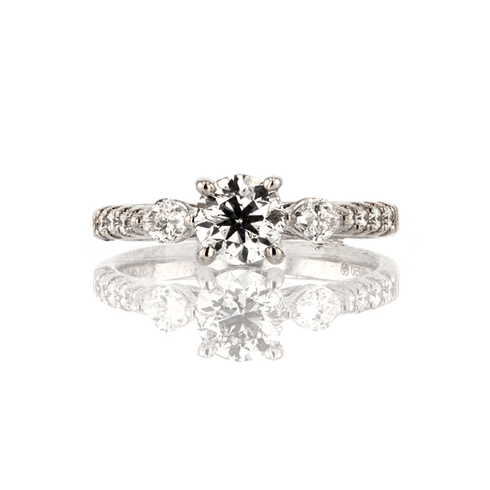 18ct White Gold 0.80ct Diamond Ring - Image 2