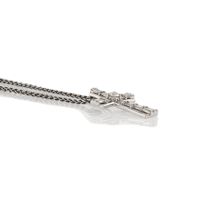 18ct White Gold Diamond Pendant - Image 2