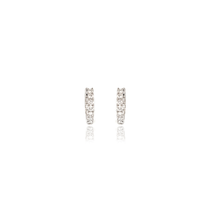 18ct White Gold Diamond Earrings