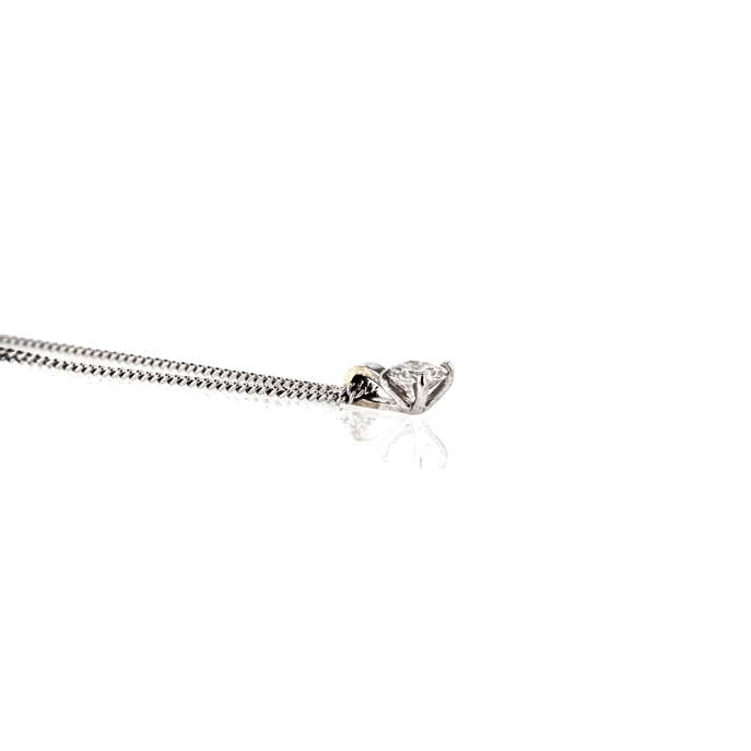 18ct White Gold Diamond Pendant - Image 2