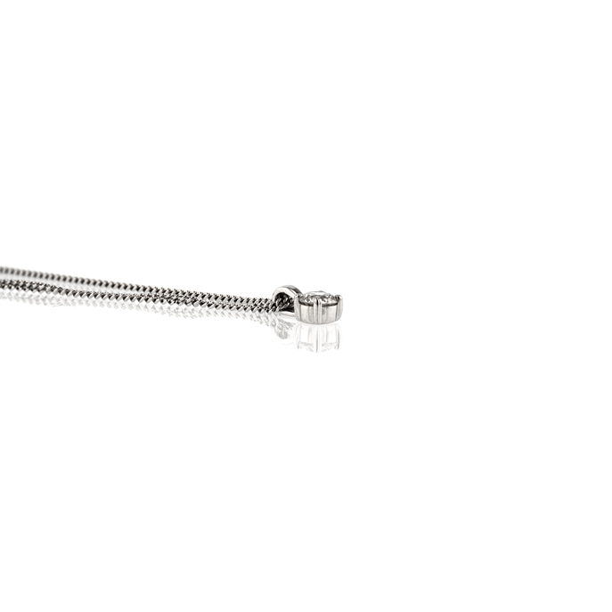 18ct White Gold Diamond Pendant - Image 2