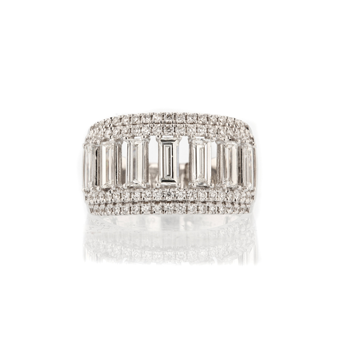 18ct White Gold Diamond Ring - Image 2