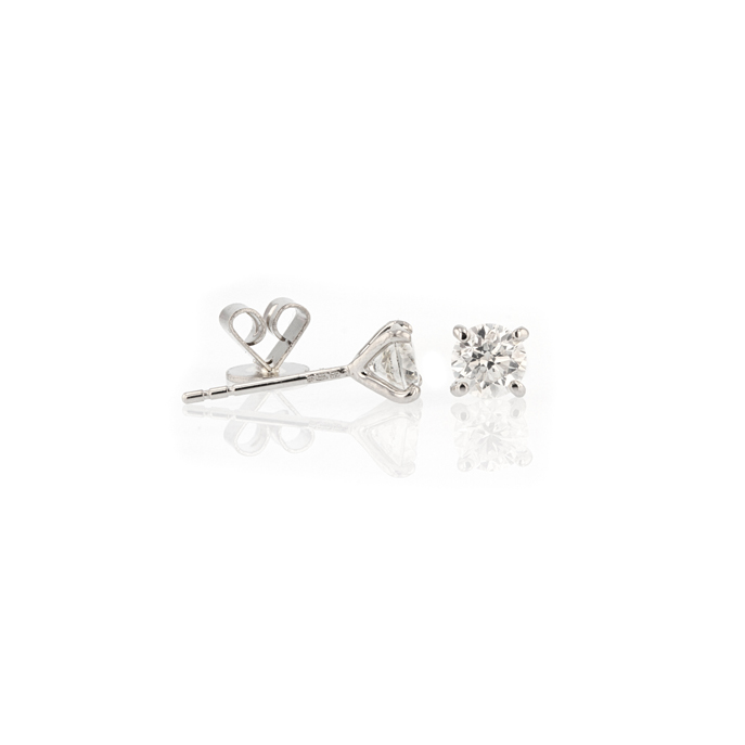 Platinum Diamond Earrings - Image 2