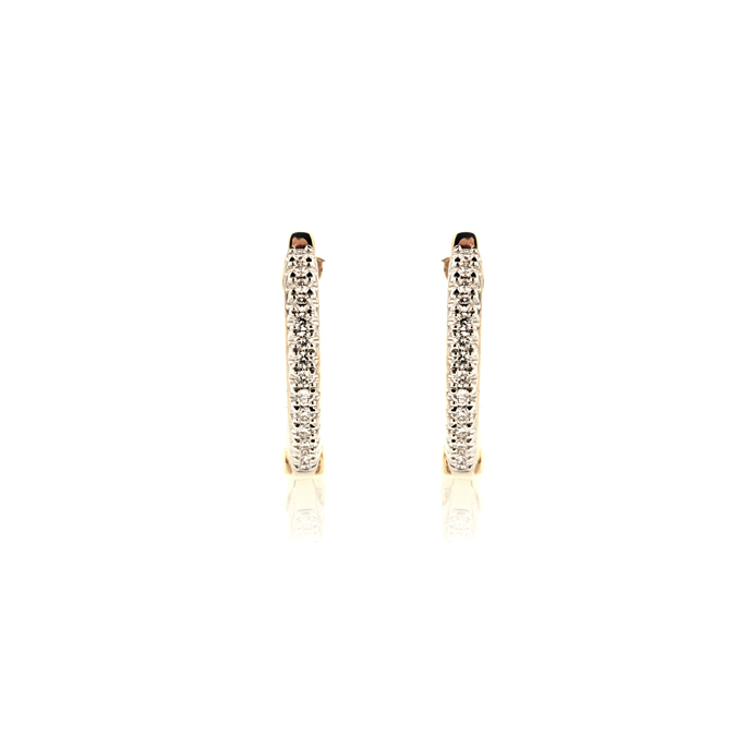 18ct Yellow Gold Diamond Earrings