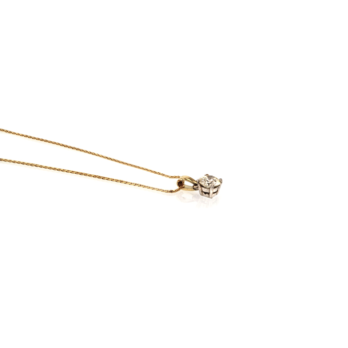 18ct Yellow Gold Diamond Necklace - Image 2