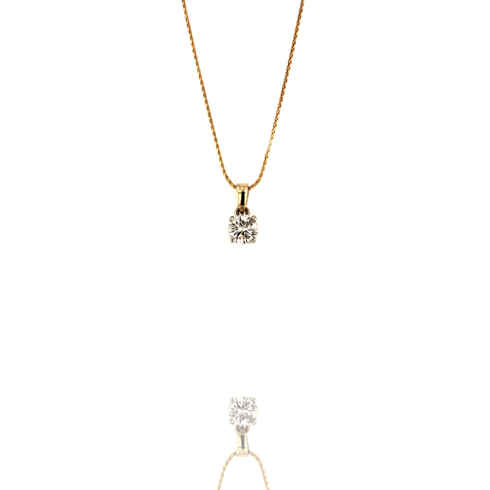 18ct Yellow Gold Diamond Necklace