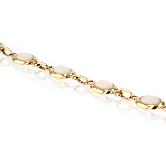 9ct Yellow Gold Opal Bracelet - Image 2