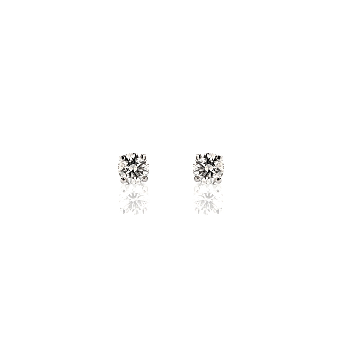 18ct White Gold Diamond Earrings