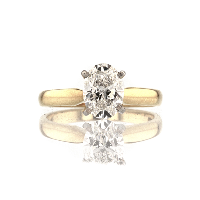 18ct Yellow Gold Lab Grown Diamond Ring - Image 2