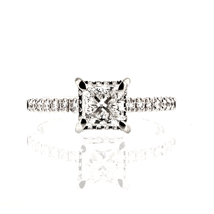 Platinum 1.09ct Diamond Ring - Image 2