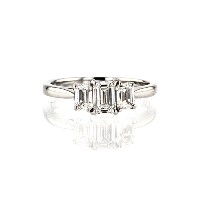 Platinum 1.12ct Diamond Ring - Image 2