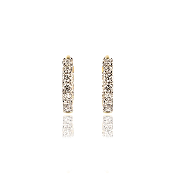 18ct Yellow Gold Diamond Earrings