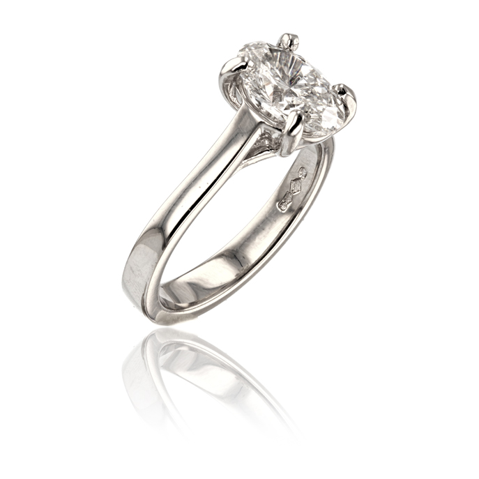 Platinum 1.50ct Lab Grown Diamond Ring
