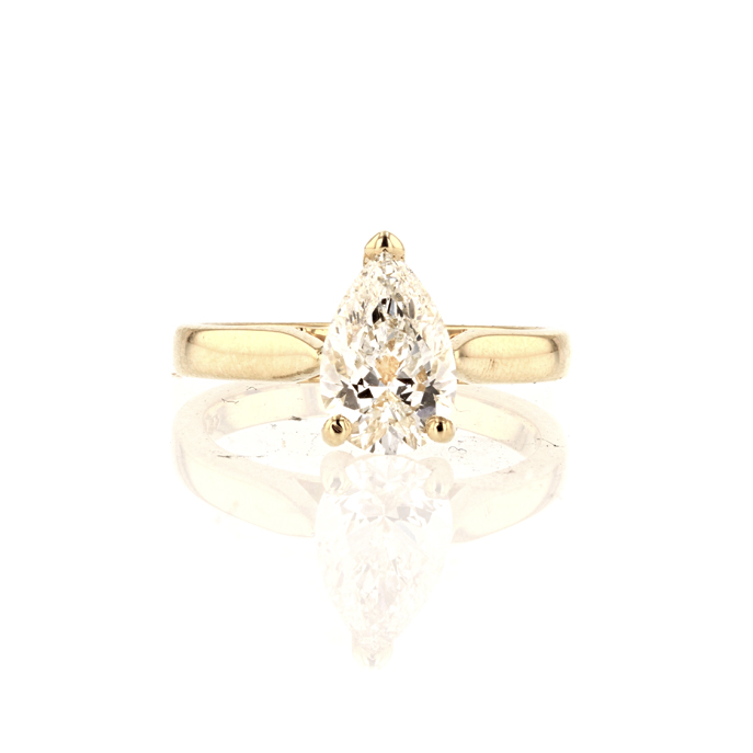 18ct Yellow Gold Lab Grown Diamond Ring - Image 2
