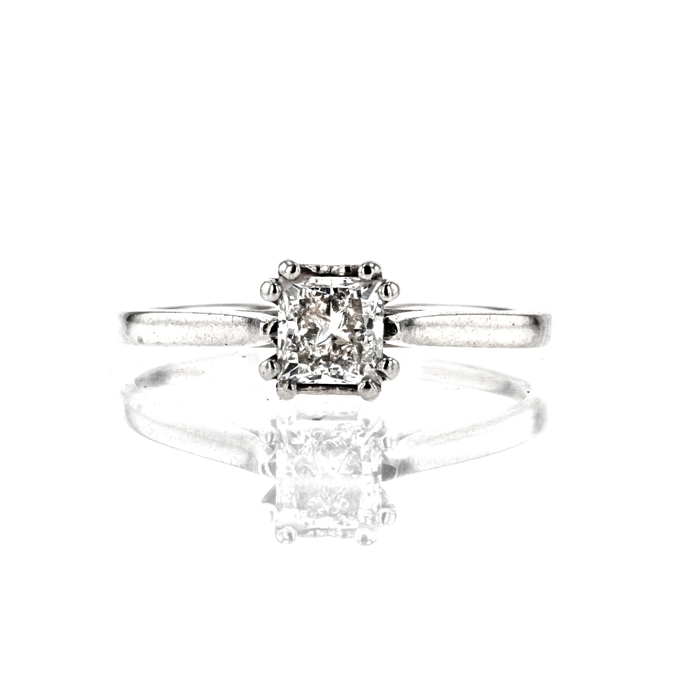 Platinum 0.55ct Diamond Ring - Image 2